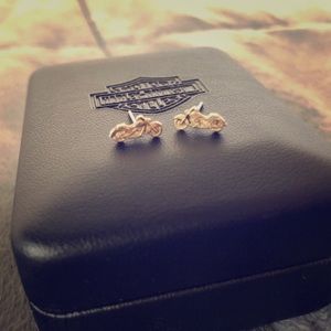 Tiny Motorcycle Earrings